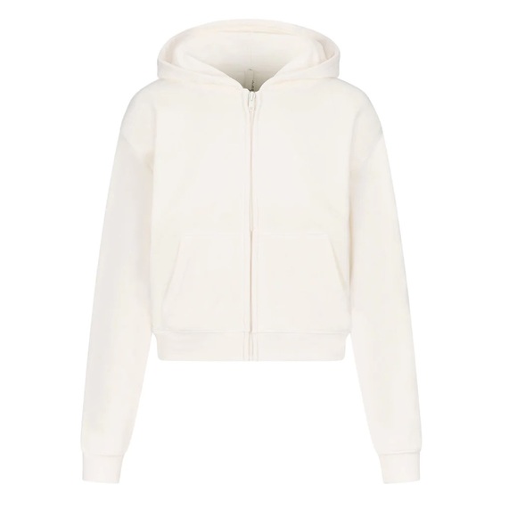 Skims French Terry Zip Up Hoodie Marble Size XL